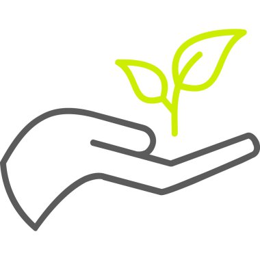 ekoloji el vektör illüstrasyonu