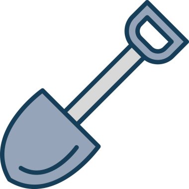 Kürek. Web simgesi basit illüstrasyon