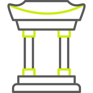 Çeşme web simgesi, vektör çizim