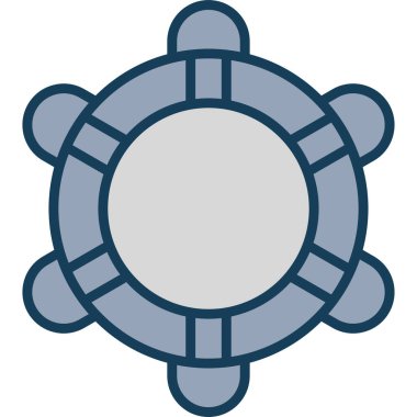 Çiçek. Web simgesi basit illüstrasyon