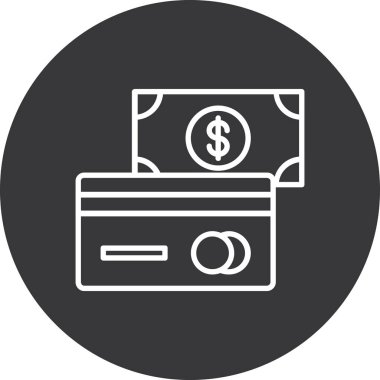 Dolar. Web simgesi basit illüstrasyon