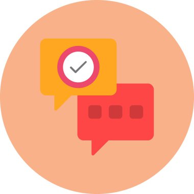 Modern sohbet simgesinin vektör illüstrasyonu