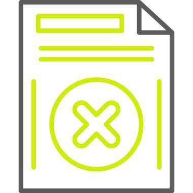 Dosya simgesi vektör illüstrasyon grafik tasarımını sil