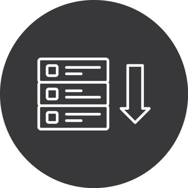 Dosya simgesinin vektör illüstrasyonu