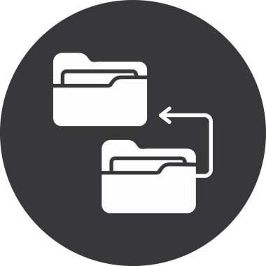 Dosya simgesinin vektör illüstrasyonu