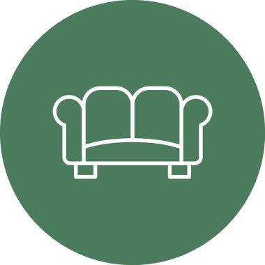 kanepe ikonu vektör illüstrasyonu