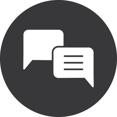 Sohbet simgesi vektör illüstrasyonu