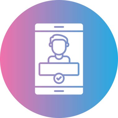 Cep telefonu simgesinin vektör illüstrasyonu