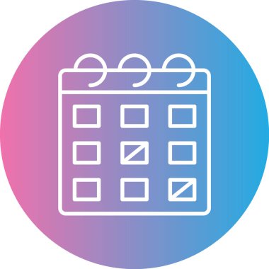 Takvim simgesi vektör illüstrasyonu