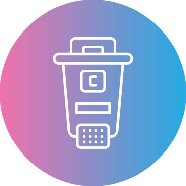 vektör çöp ağı simgesi