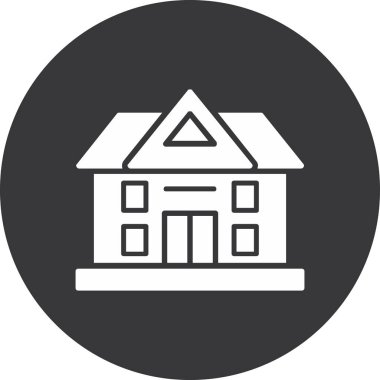 Modern binanın vektör illüstrasyonu