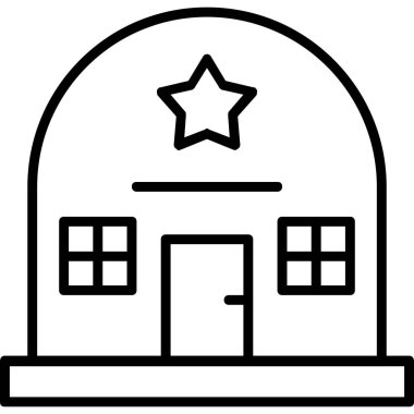 bina simgesi, vektör illüstrasyonu