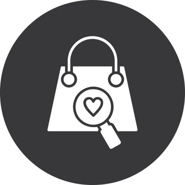 Bir kalp simgesinin vektör illüstrasyonu