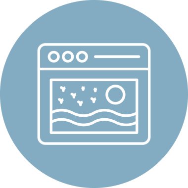 bilet web simgesi vektör çizimi