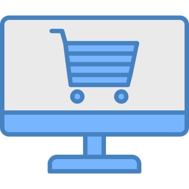 Bilgisayar simgesi. düz resimleme