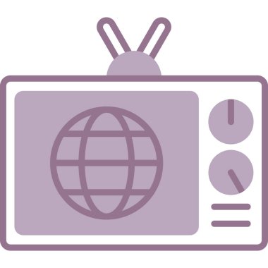 Radyo simgesi, vektör illüstrasyonu