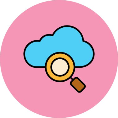 Bulut. Web simgesi basit tasarım