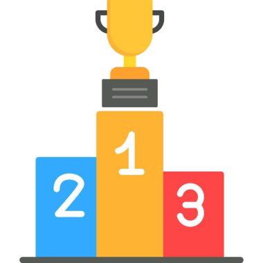 Trophy Düz Vektör Simgesi