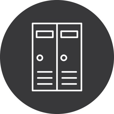 Otel hattı simgesi, vektör illüstrasyonu