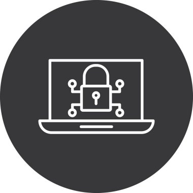 Internet güvenlik vektör simgesi