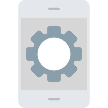 Ayarlar düz vektör simgesi ayarlanıyor