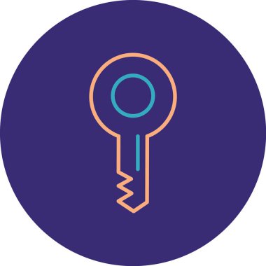 Anahtar. Web simgesi basit illüstrasyon