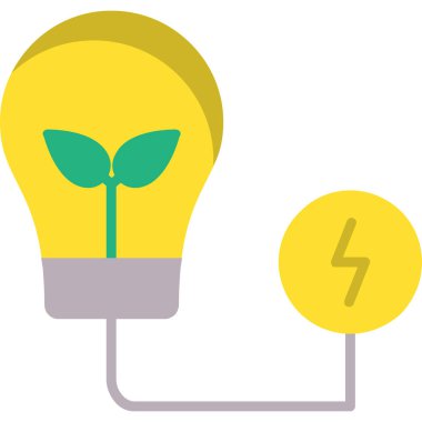 enerji ampul vektör simgesi