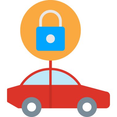 - Araba. Web simgesi basit illüstrasyon