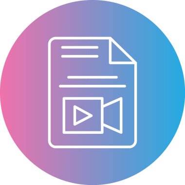 Dosya biçim simgesinin vektör illüstrasyonu