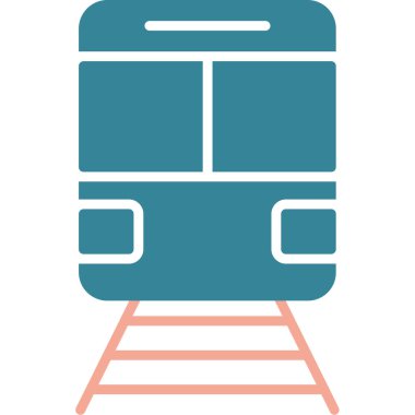 Metro mu? Web simgesi basit illüstrasyon