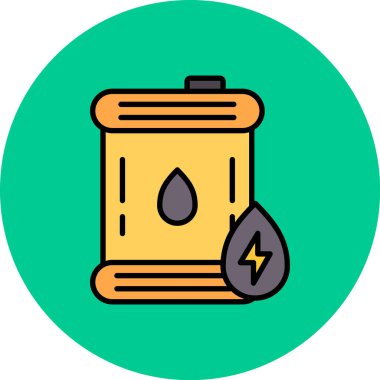 pil simgesi. vektör illüstrasyonu