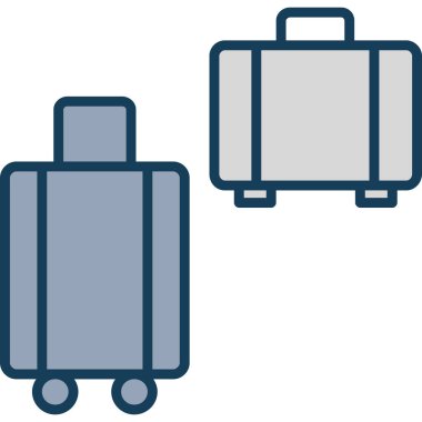 Sandık yassı ikon vektör çizimi