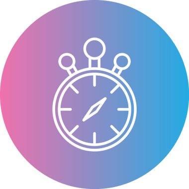 Saat simgesi vektör illüstrasyonu