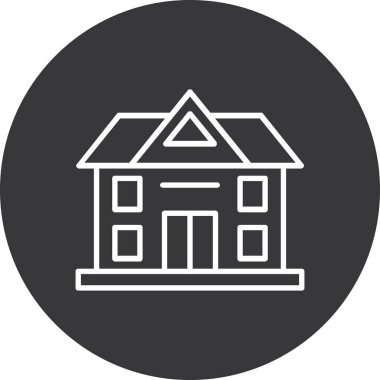 ev vektör simgesi. Web için basit illüstrasyon simgesi