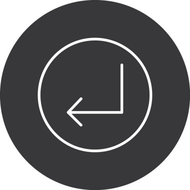 Saatin vektör illüstrasyonu modern simge