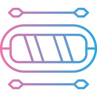 Tek bir simgenin vektör illüstrasyonu