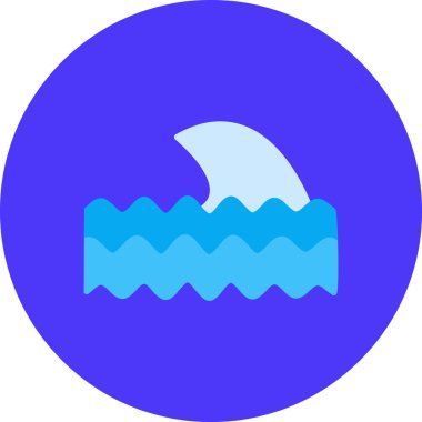 Bir tekne simgesinin vektör illüstrasyonu