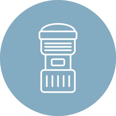 Tek bir elektrik ampulünün vektör çizimi