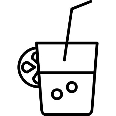 Bir bardak meyve suyunun vektör illüstrasyonuName