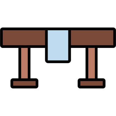 Bariyer. Web simgesi basit illüstrasyon