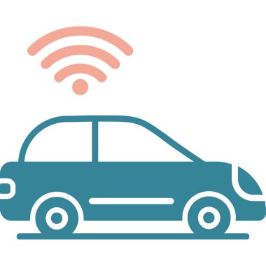 araba simgesi vektör illüstrasyonu