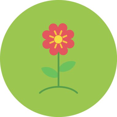 çiçek simgesi vektör illüstrasyonu