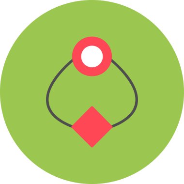 harita pin düz vektör simgesi