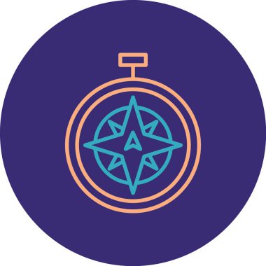 pusula simgesi modadan izole edilmiş arkaplan