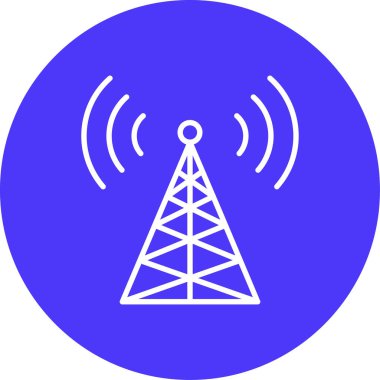 Anten. Web simgesi basit illüstrasyon