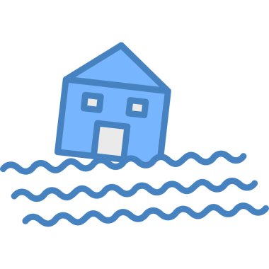 Ev. Web simgesi basit illüstrasyon