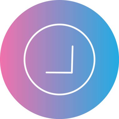 Saat simgesinin vektör illüstrasyonu