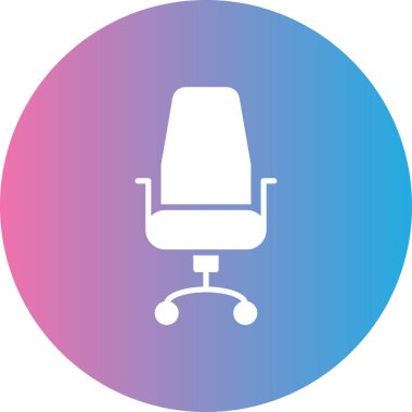 Sandalye. Web simgesi basit illüstrasyon