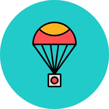 balon simgesi, vektör illüstrasyonu