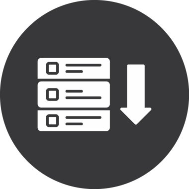 Belge. Web simgesi basit illüstrasyon